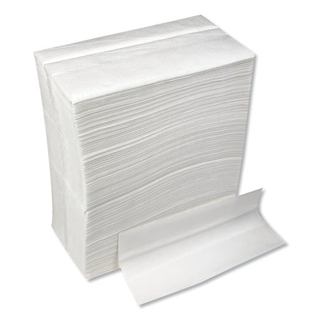 Gen Tall-Fold Napkins, 1-Ply, 7 x 13 1/4, White, PK10000 GENTFOLDNAPK